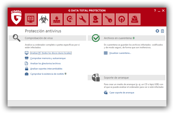 Screenshot G DATA Total Protection – Proteccion antivirus